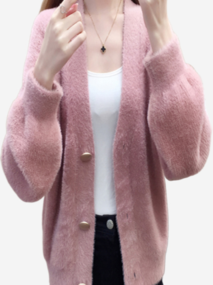 The First New Water Knit Cardigan Female Loose Hurricane Short Sweater Women