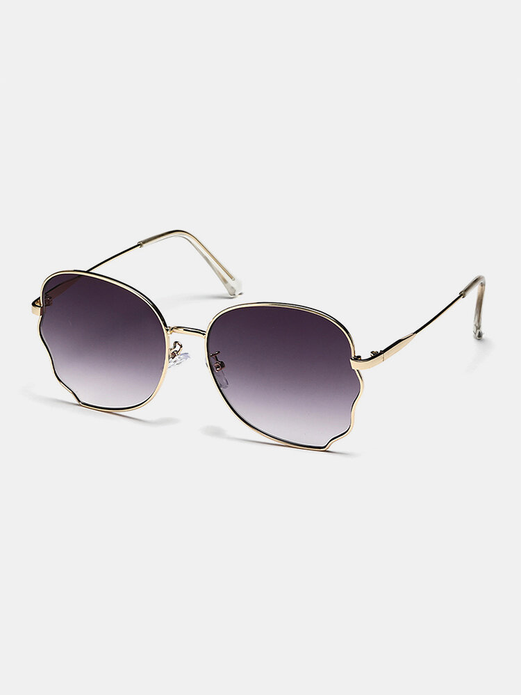Herren Fashion Trend Outdoor UV Schutz Gradient Metall Butterfly Large Frame Sonnenbrille
