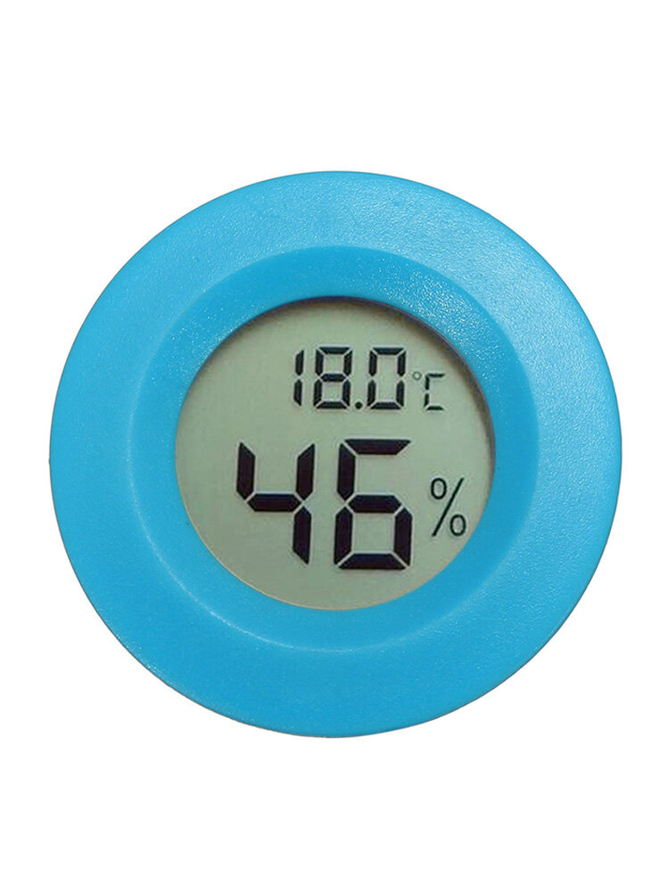 

New Mini Crawler Pet Temperature Thermometer Hygrometer Electronic Digital Display, Blue;red;yellow;black;white;green