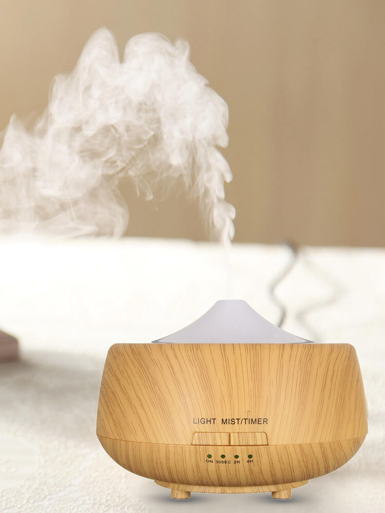 Ultrasonic Color-changing Humidifier Light Wood Grain LED Aroma Diffuser Aromatherapy Spa Essential