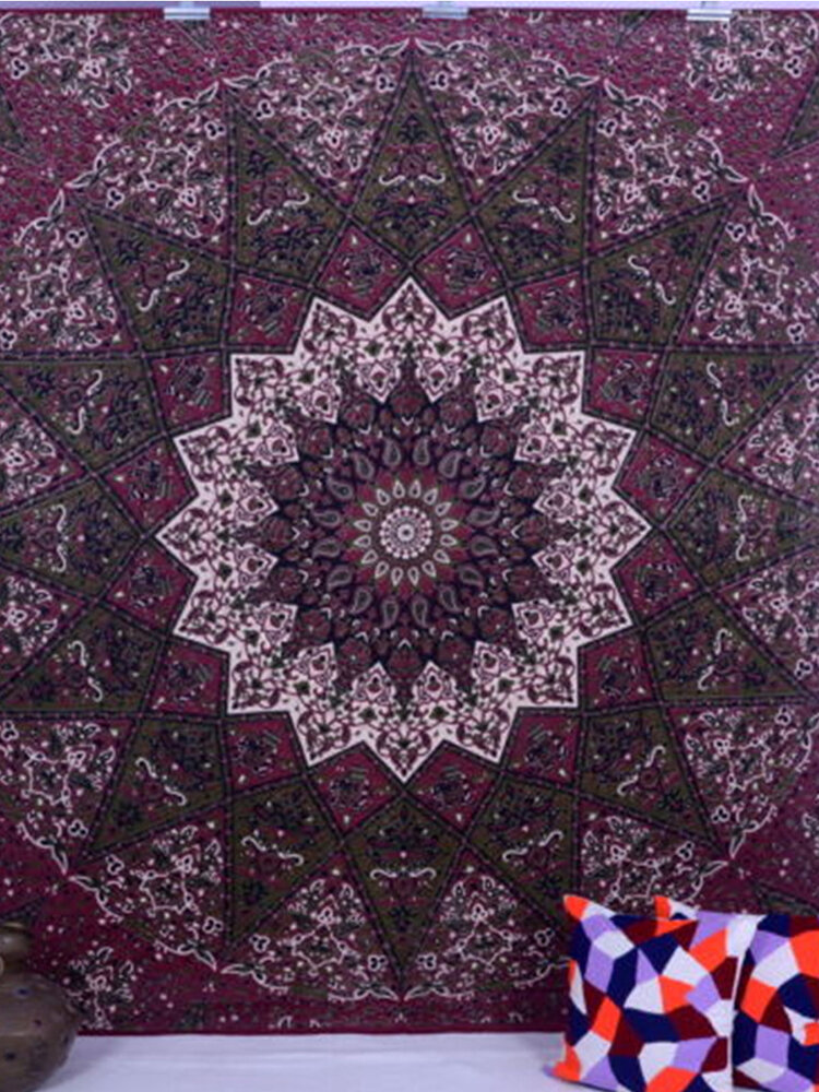 

Indian Mandala Tapestry Wall Hanging Blanket Throw Bohemian Dorm Bedspread Decoration