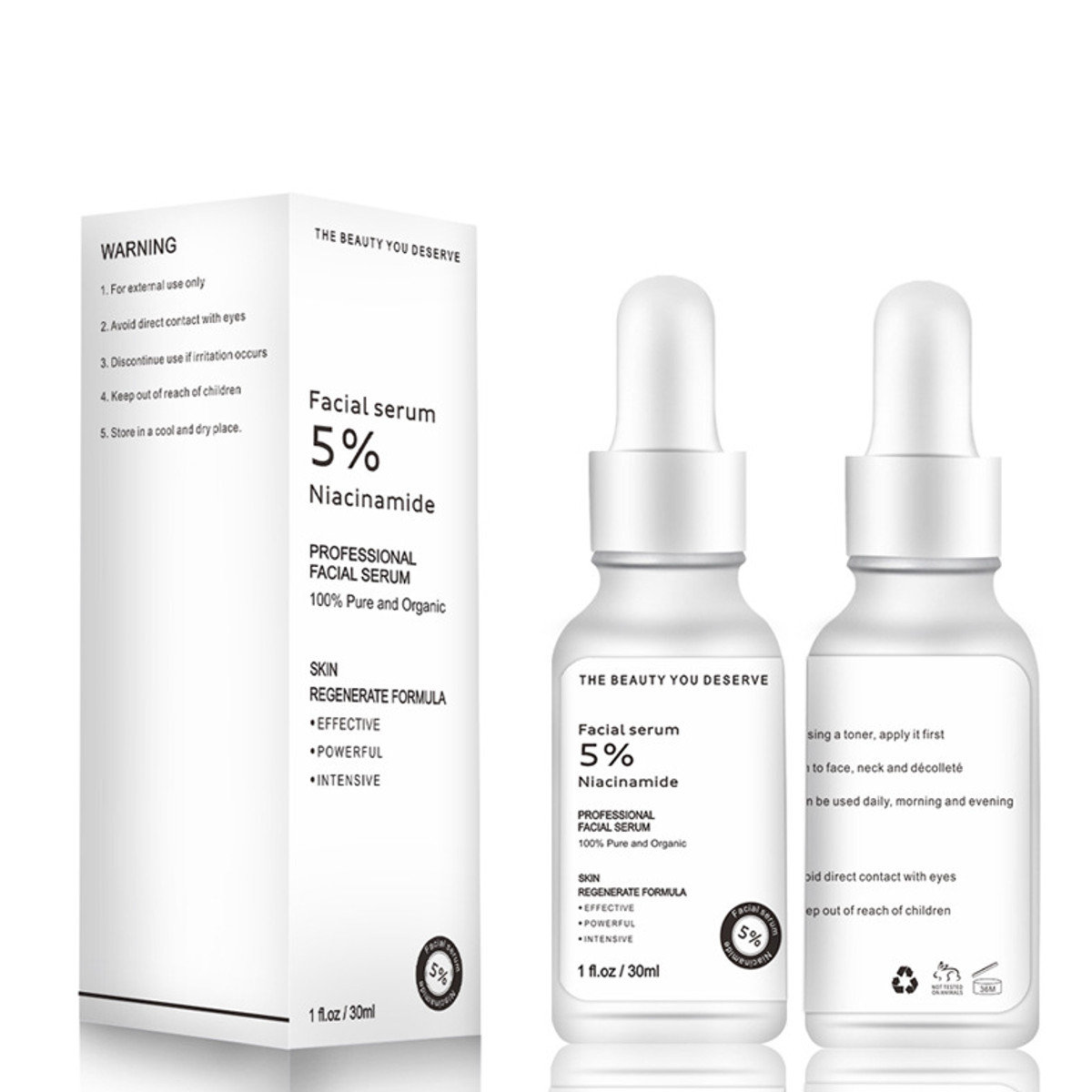 

10% Niacinamid Pore Minimizer Moisturizing Serum Hyaluronic Acid Serum Face Care Essence 30ml