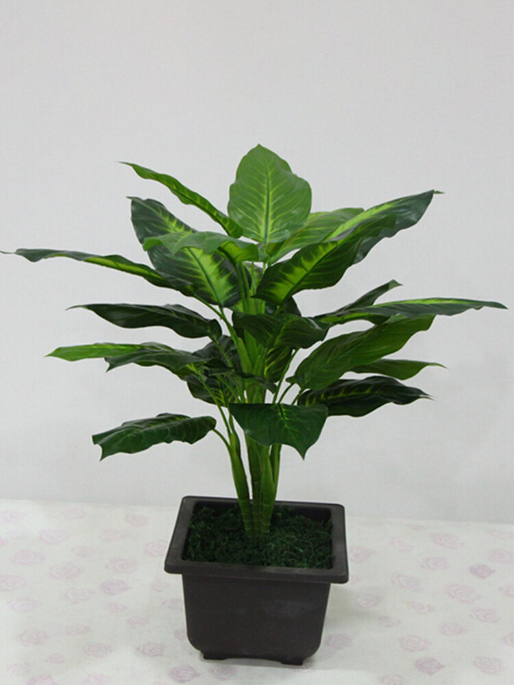 Evergreen Artificial Plant Bush Potted Tree Flower Simulation Home Office Desk Deco