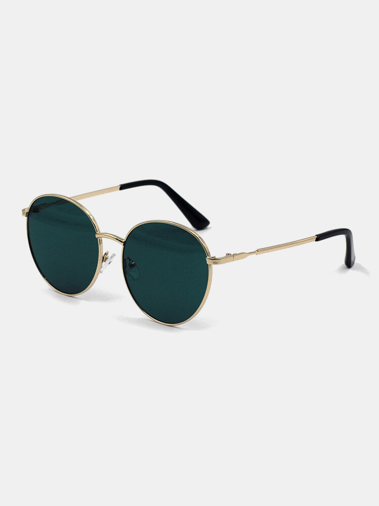 Unisex Fashion Casual Metal Narrow Rim Full Frame UV Protection Sunglasses