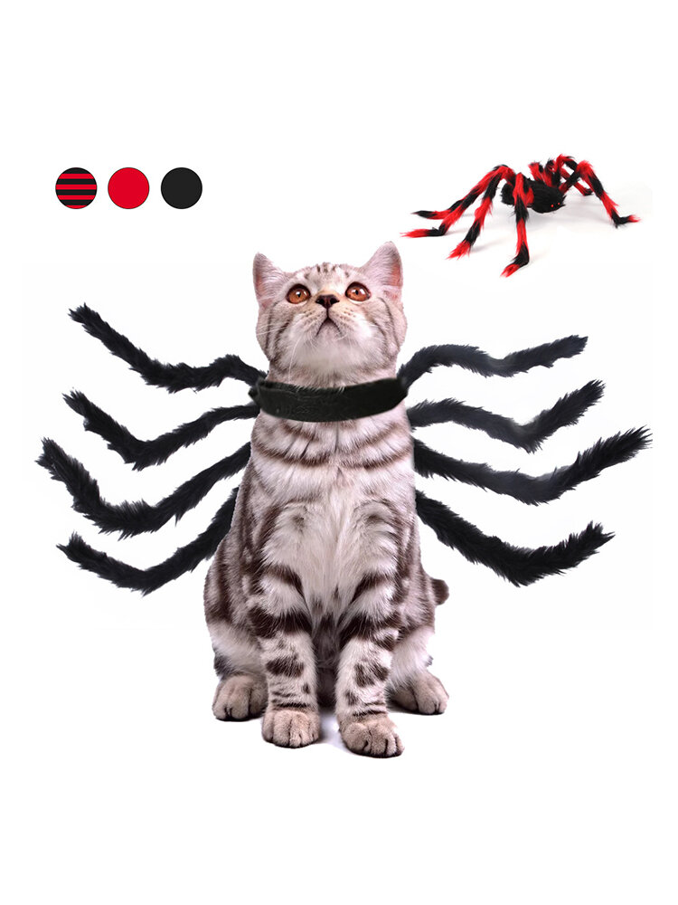 Pet Halloween Spider Chest Back Creative Cat Dog Small Dog Spider Transformation Costume