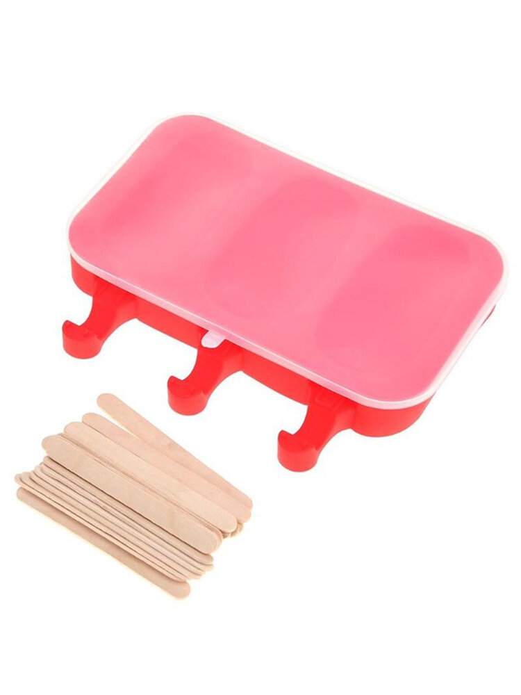 Silicone DIY Ice Cream Mold Popsicle Mold Ice Cream Tray Ice Pops Mold With Dustproof Cover