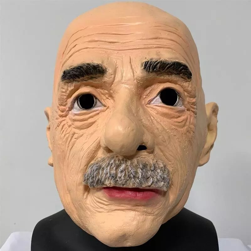 

Halloween Creepy Scary Old Man Latex Mask Realistic Old Man Full Face Rubber Masks Masquerade Cosplay Party