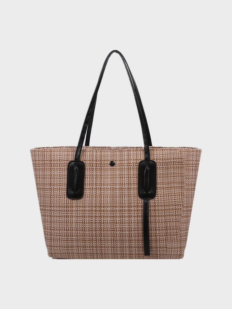 Women Straw Large Capacity Shoulder Bag Handbag Tote