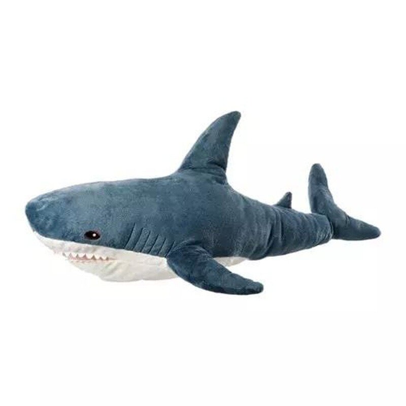 80/100cm Large Size Shark Pillow Pp Cotton Plush Cushion Toys Child Gift Hug Throw Pillow