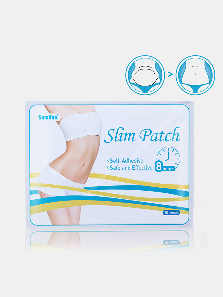 10 Patches Slimming Pads Fat Burning Lose Weight Self-Adhesive Personal Health Care