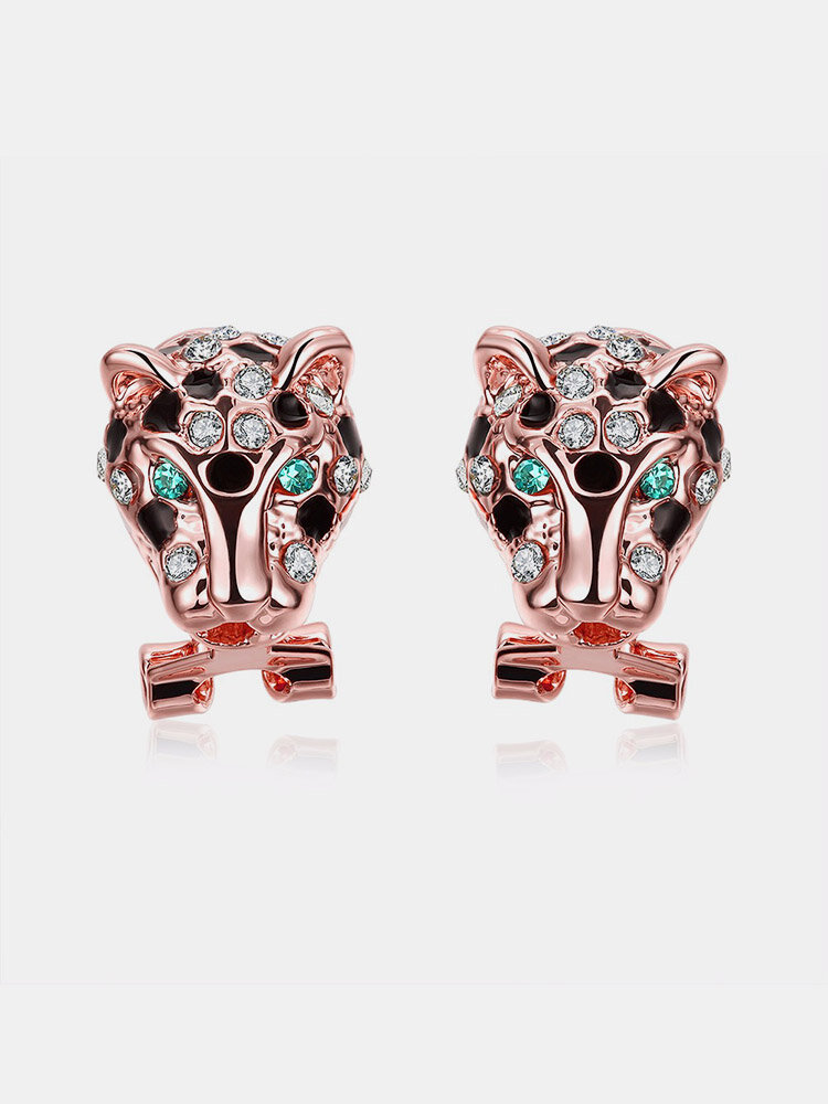 INALIS® Women Earrings Leopard Rhinestone Earrings