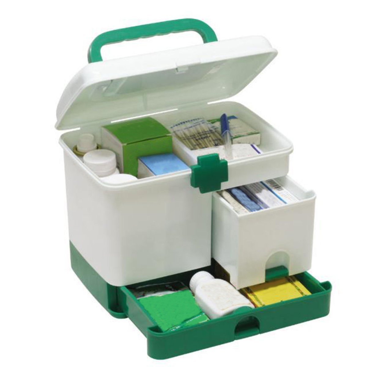 

Household 3 Layer Medicine Drawer Health Box First Aid Storage Bin