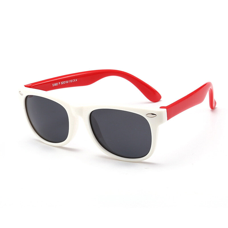 

Flexible Kids Sunglasses Polarized Child Baby Safety Coating Sun Glasses UV400, Red