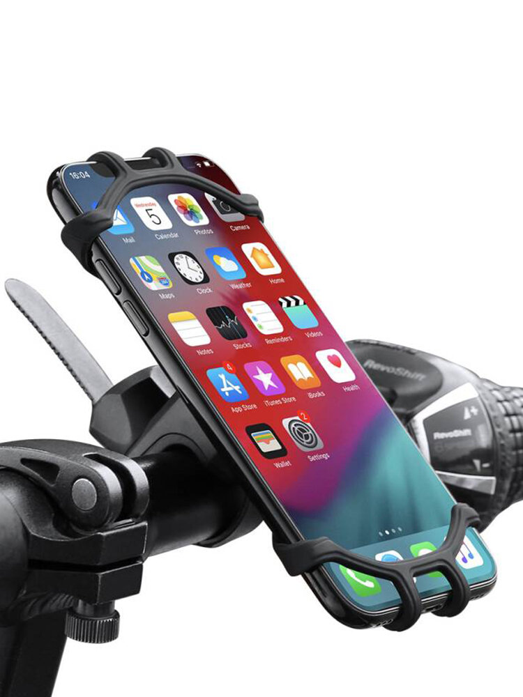 High Quality Silicone Bicycle Phone Holder For iPhone Universal Motorcycle Bike Stand GPS Bracket For 4.0-6.3inch Mobile от Newchic WW