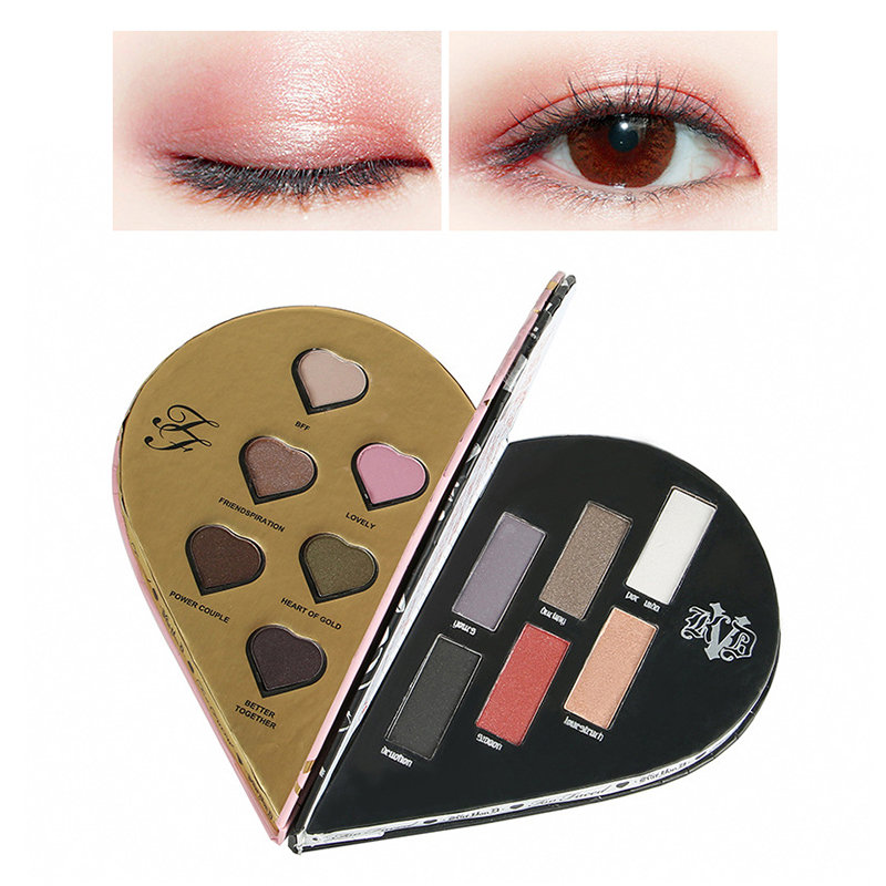 

Heart Shape Eyeshadow Palette Shimmer Glitter Eye Shadow Long-Lasting Eyeshadow Eye Cosmetic