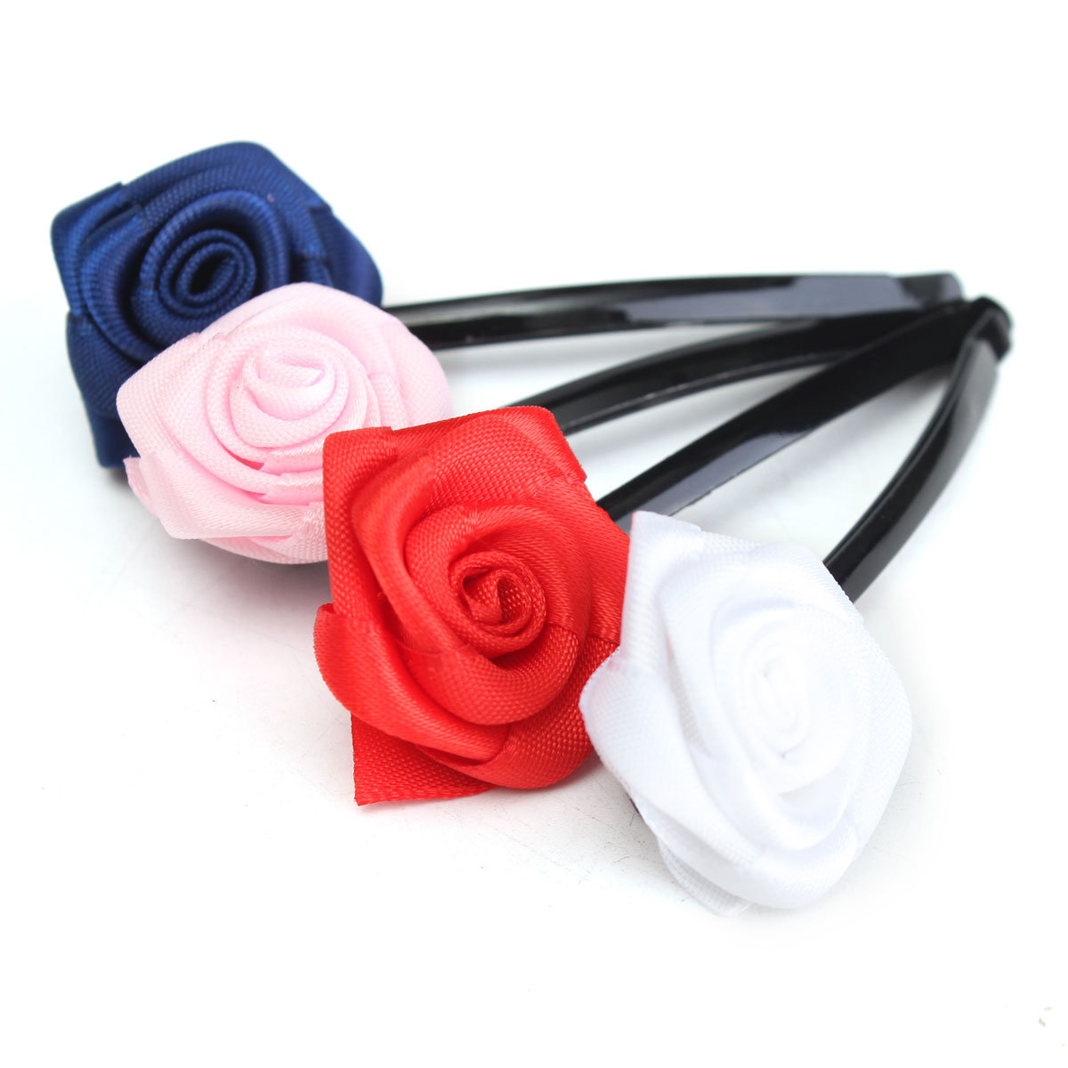 6Pcs Rose Flowers Hair Pins Grips Clips Accessories Wedding Party