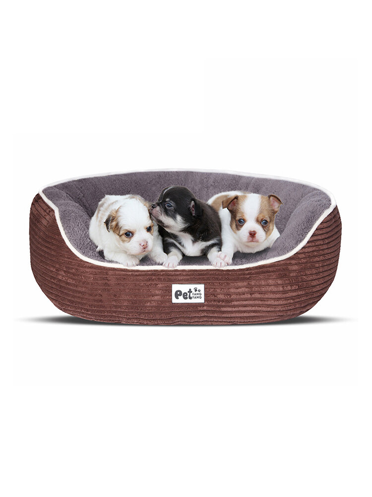 Luxury Plush Pet Dog Cat Winter Bed Mat Puppy Warm Kennel with Cushion