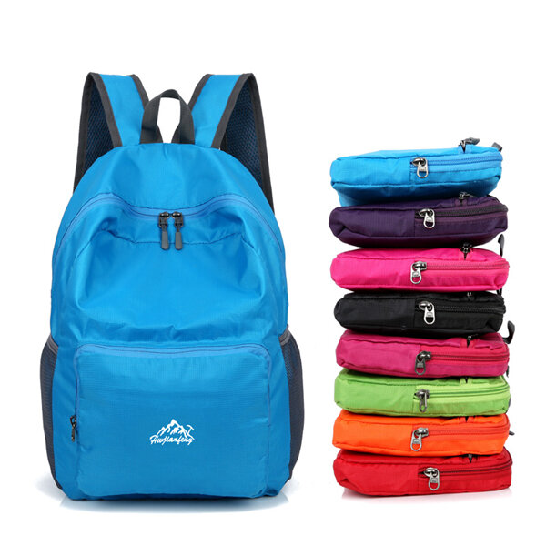Nylon Folding Lightwight Backpack Shoulder Bag Outdoor Sports Bag