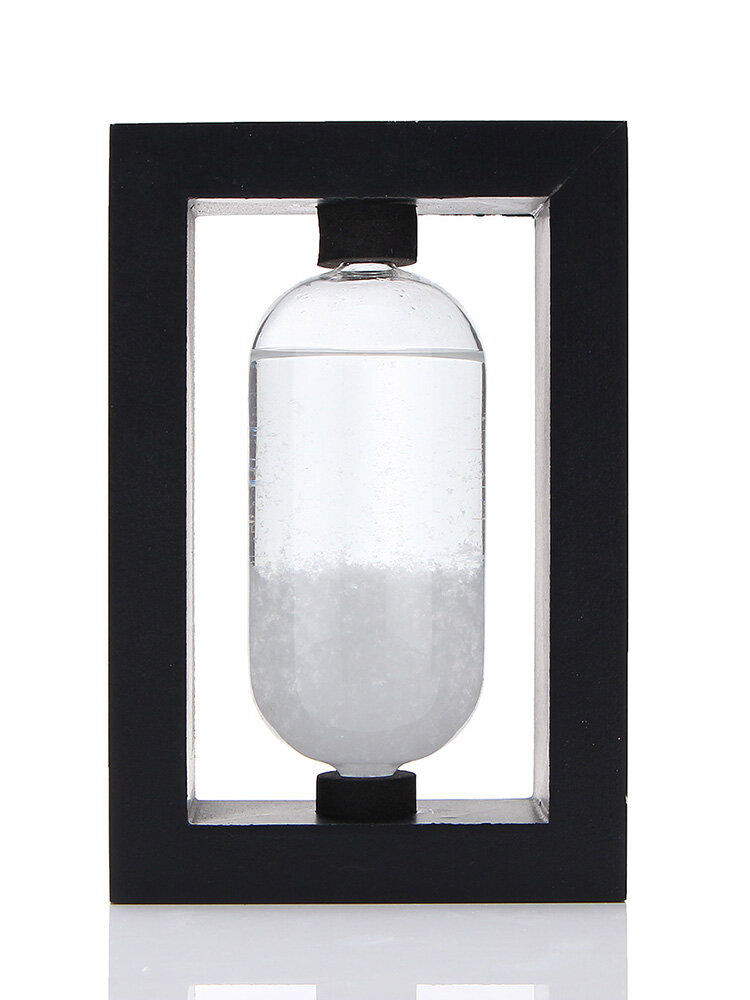 

Creative Water Drop Shape Storm Glass With Framework Novel Home Decor, Black;white