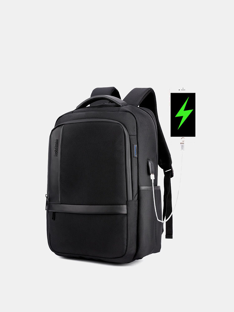 Anti-theft Backpack With USB Charging Port Casual Travel Bag For Men