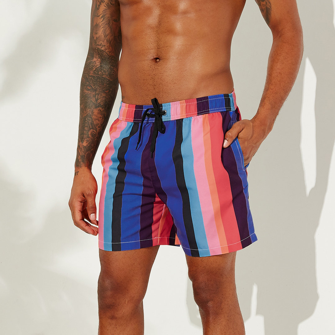 Stripe Rainbow Board Shorts
