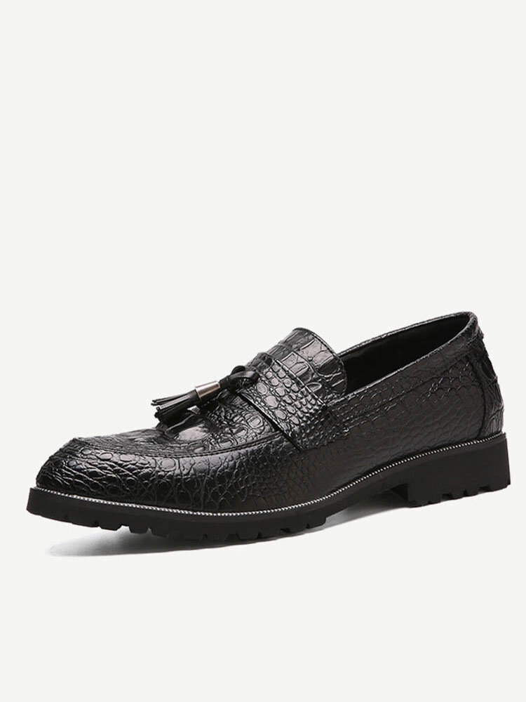 Men Tassel  Casual Leather Shoes 