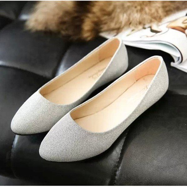 Bling Candy Color Flat Ballet Shoes