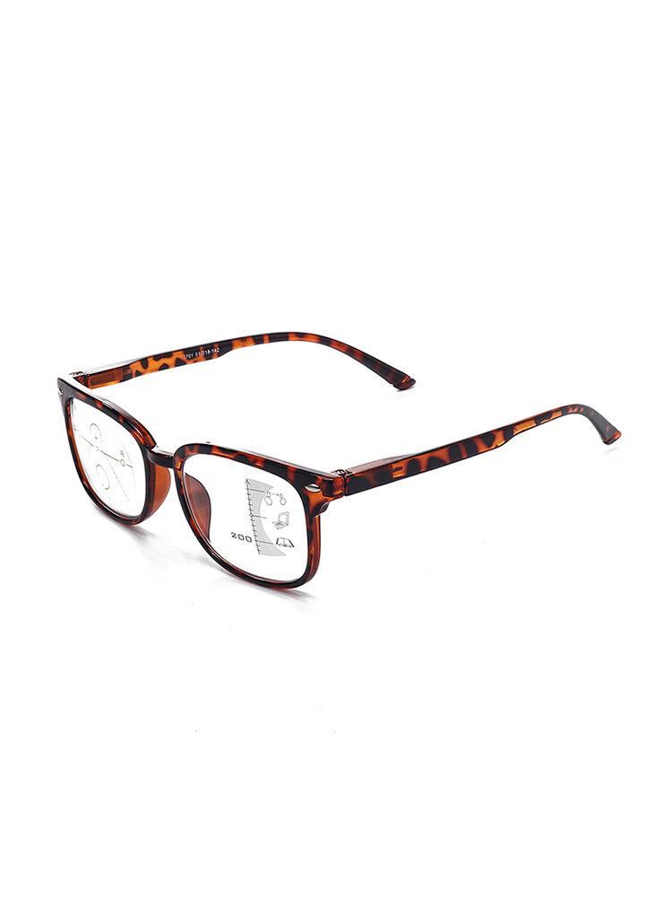 TR90 Retro Progressive Multi-Focus Reading Glasses Anti-Blue Light Dual-Use Multi-Function Glasses