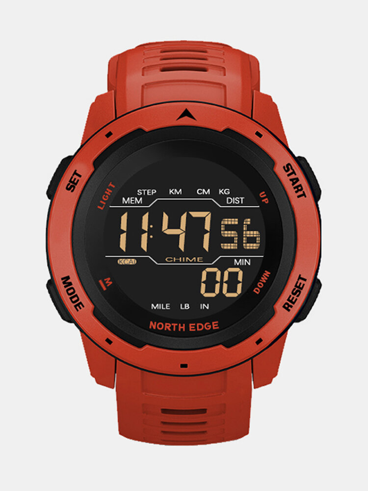 Mars Alarm Pedometer Countdown Sport Watch 50M Waterproof Multifunction Digital Watch