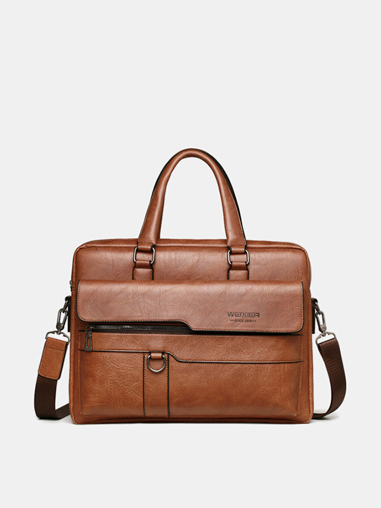 Retro Men's Bag Briefcase Men's Business Handbag Computer Bag Messenger Bag