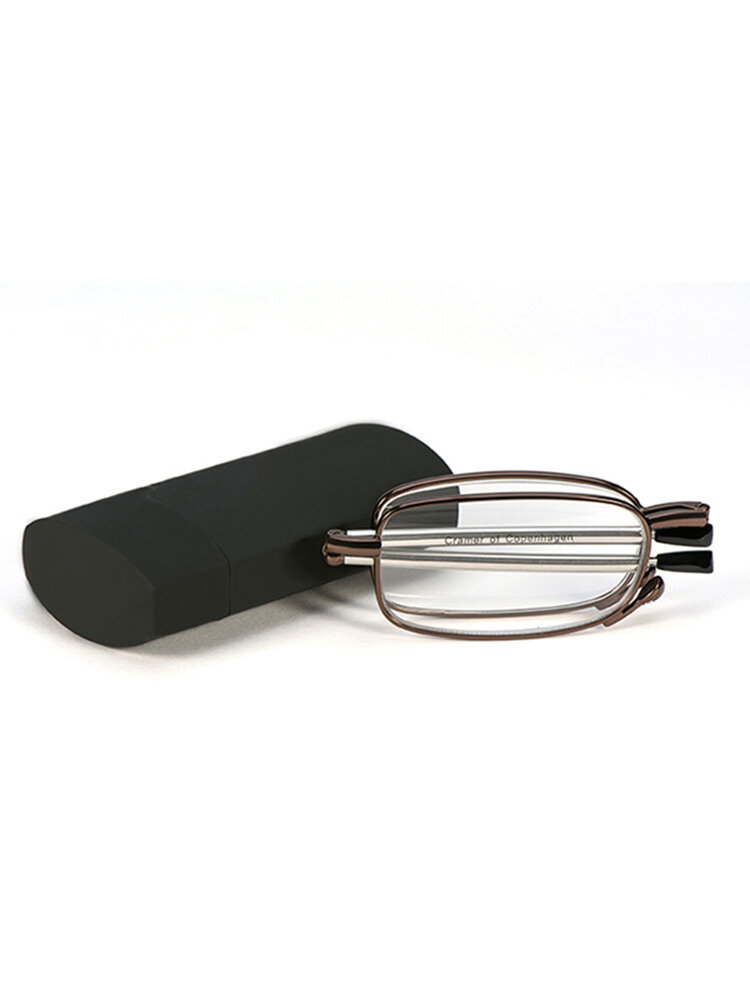Men Women Foldable Reading Glasses Hyperopia Glasses With Mini Glasses Case Presbyopic Glasses