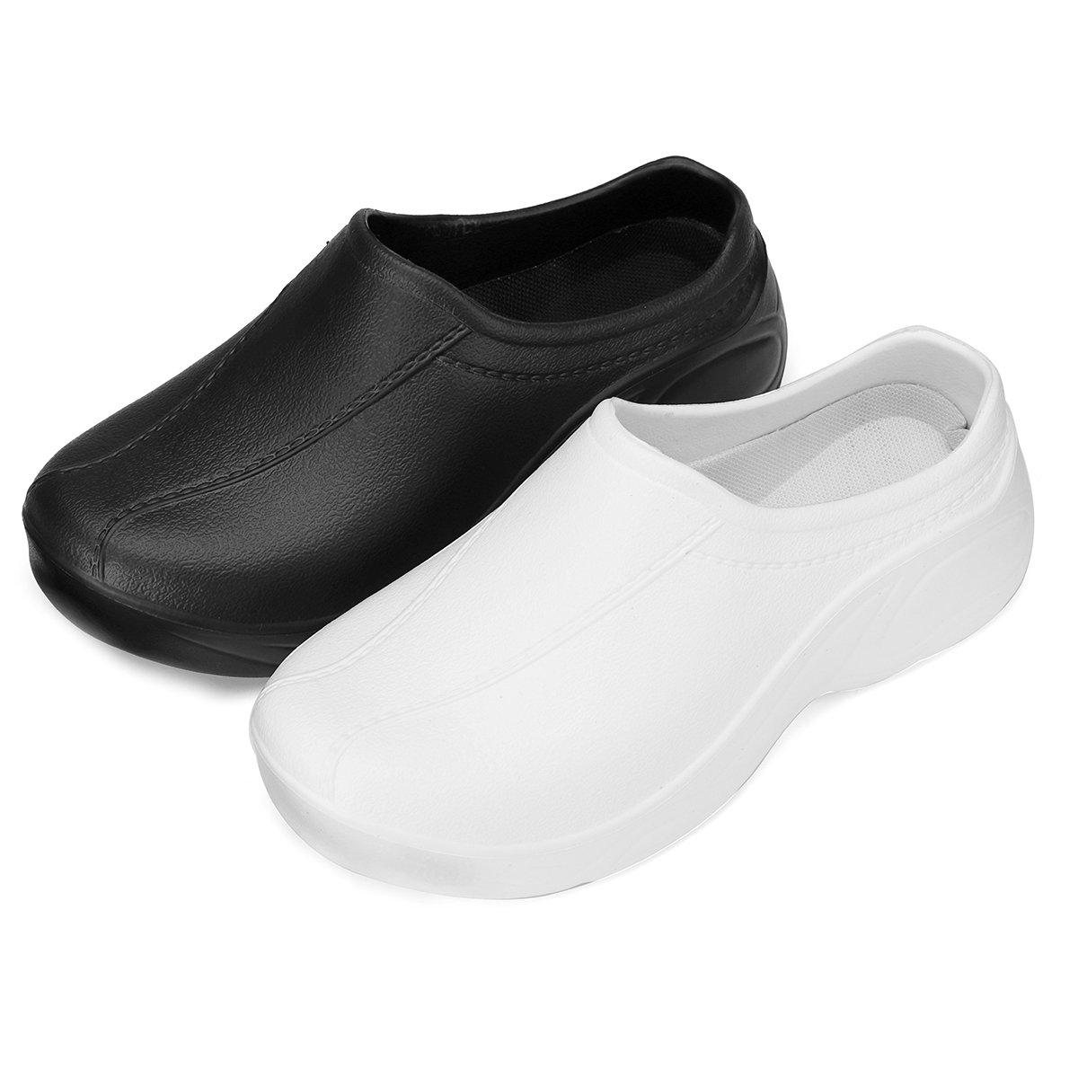 Botas de agua cómodas antideslizantes para mujer zapatillas Impermeable Zapatos de lluvia para chef y enfermera