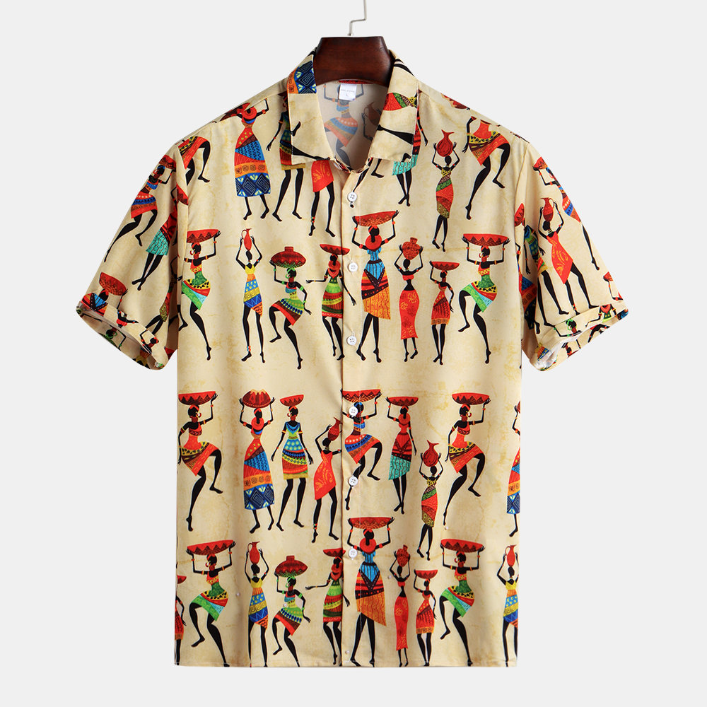 Ethnic Style Funny Printed Shirt
