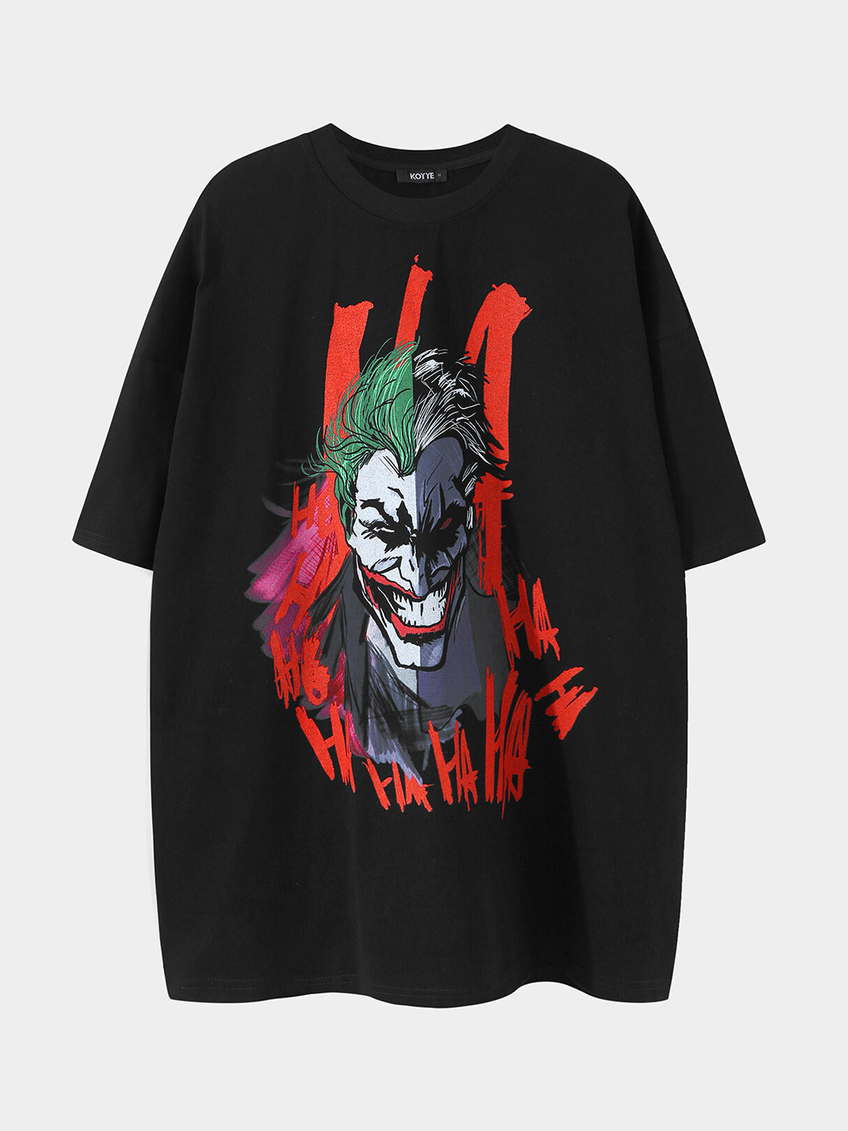 Men 100% Cotton Multicolor Clown Print Super Soft T-Shirt