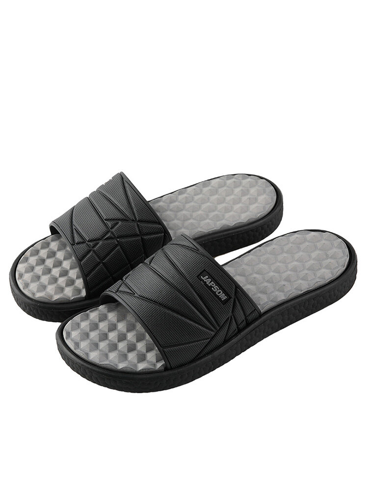 Men Open Toe Slide Sandals Comfy Soft Home Slippers