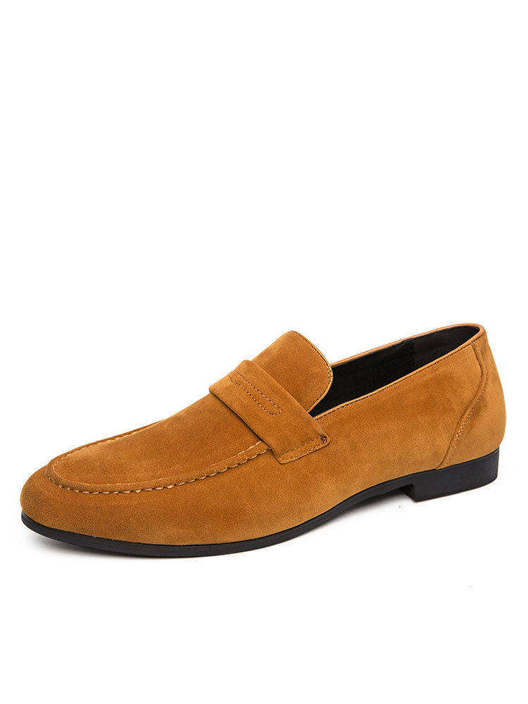 Men Suede Breathable Slip On Casual Business Driving Loafers Flats