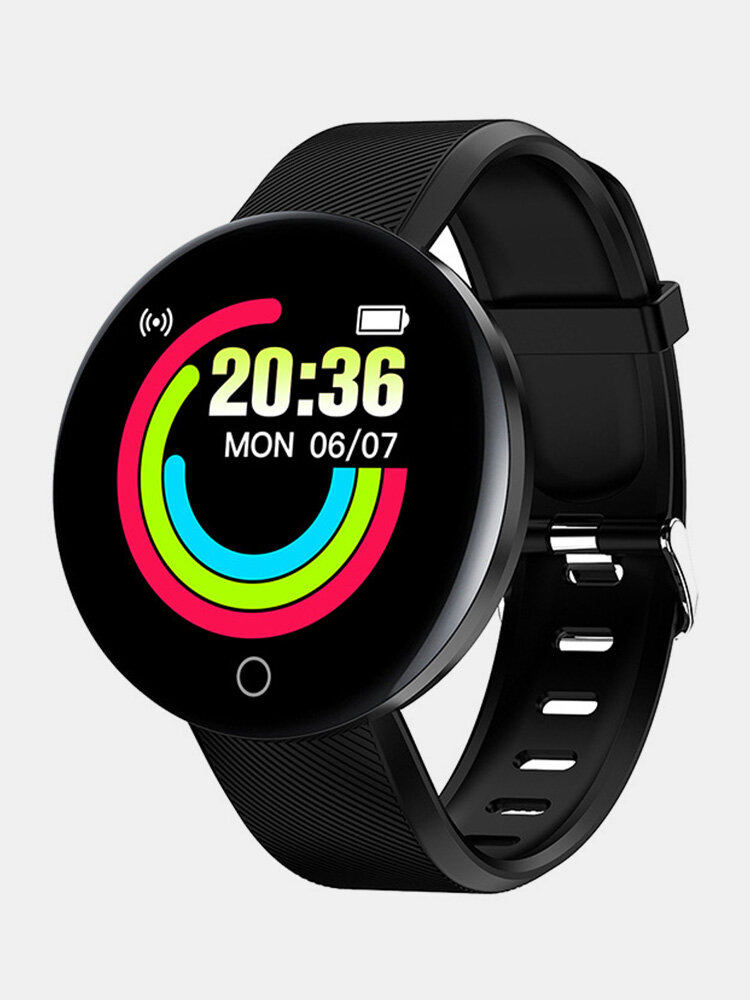 D18s Smart Watch Tela redonda colorida de 1,44 polegadas Coração Monitor de pressão arterial Pulseira inteligente Movimento Pedômetro