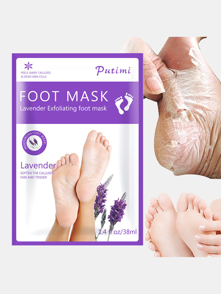Feet Exfoliating Lavender Foot Mask Peeling Calluses Foot Spa Pedicure Socks