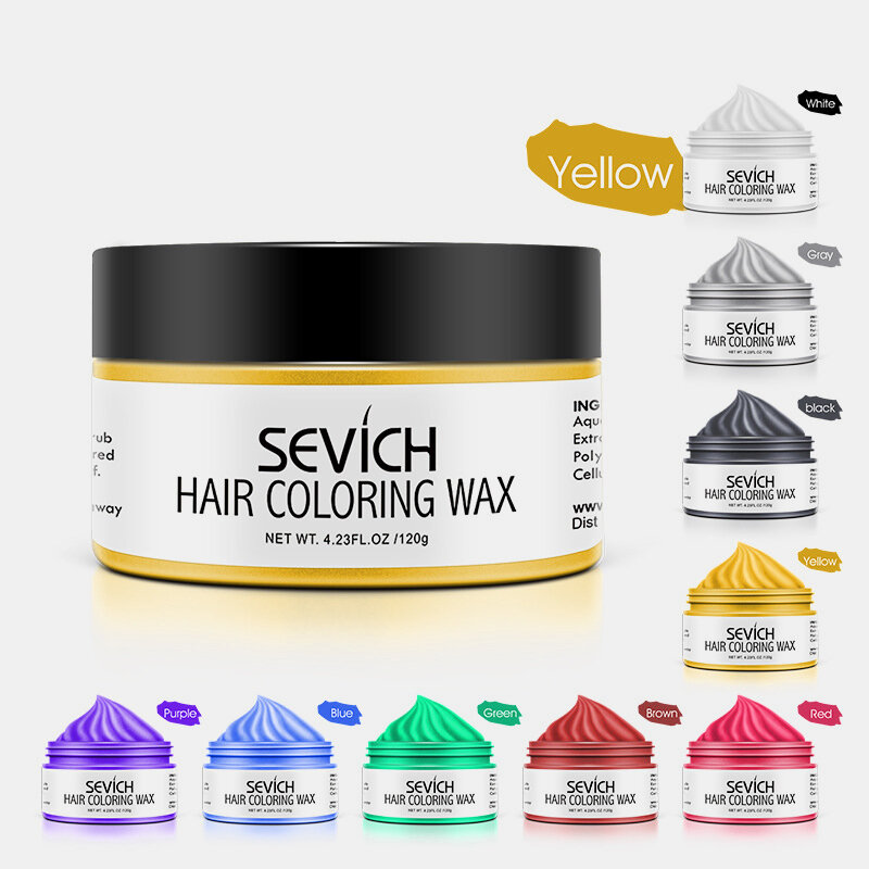 

9 Colors Disposable Hair Coloring Wax Unisex Quick Styling Color Hair Clay DIY Dye Cream, #01;#02;#03;#04;#05;#06;#07;#08;#09