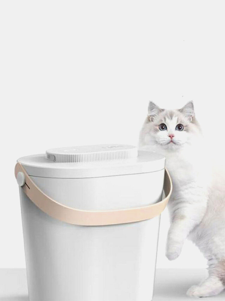 Automatic Vacuum Pet Food Bucket Pet Food Storage Container, Moisture and Mildew Proof, Multifunctional Preservation for Small Pet Dog Cat