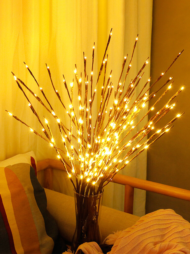 LED Branch Simulation Nordic Style Home Indoor Decor Table Lamp Creative Night Light For Bedroom Wedding Office