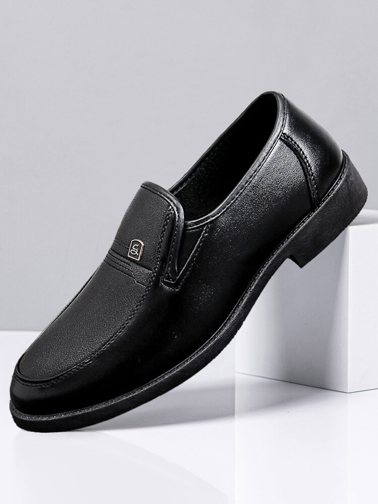 Men Hard-wearing Black Formal Business Dress Shoes