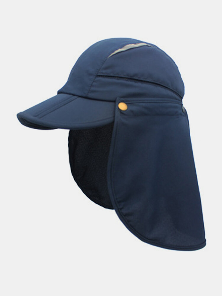 LLmoway Kids Sun Protection Hat Lightweight Mesh Flap Cap Quick Dry Detachable