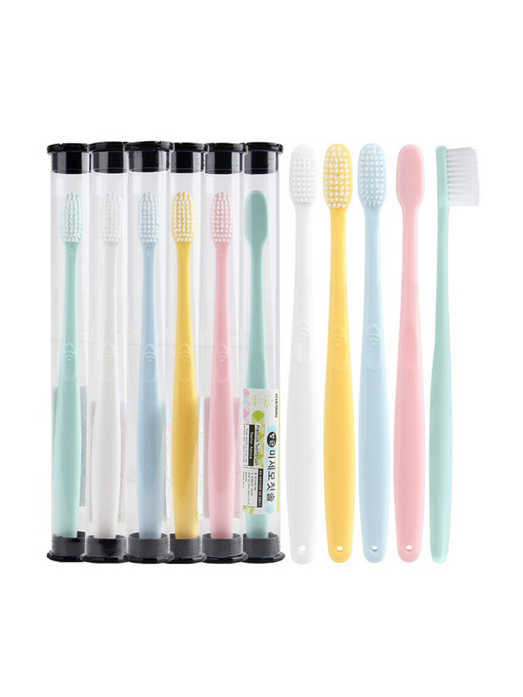 Light Color Single Tube Protable Travel Toothbrush Domestic Bathroom Toothbrush