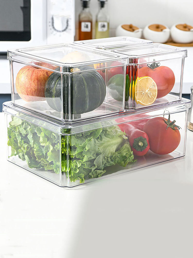 1/3/4/5PCs PET Multifunction Clamshell Kitchen Refrigerator Fruit Vegetables Snacks Storage Organizer Box от Newchic WW
