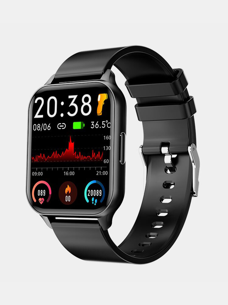Full Screen Touch Body Temperature Heart Rate 24 Sports Modes BT5.0 Smart Watch