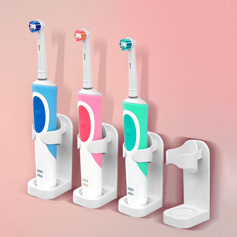 

Electric Toothbrush Holder Rack Toothbrush Base Universal Toothbrush Holder Storage Rack, White