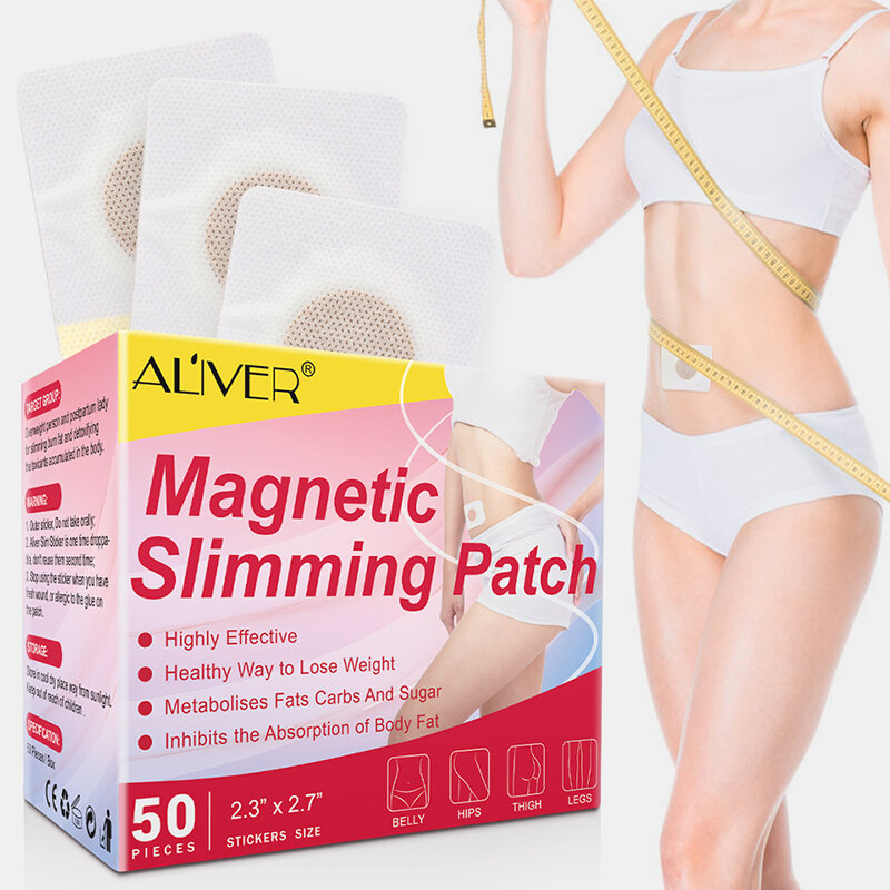 

50 Pcs Slimming Stickers Fast Burning Fat Thin Legs Belly Lose Weight Navel Stickers