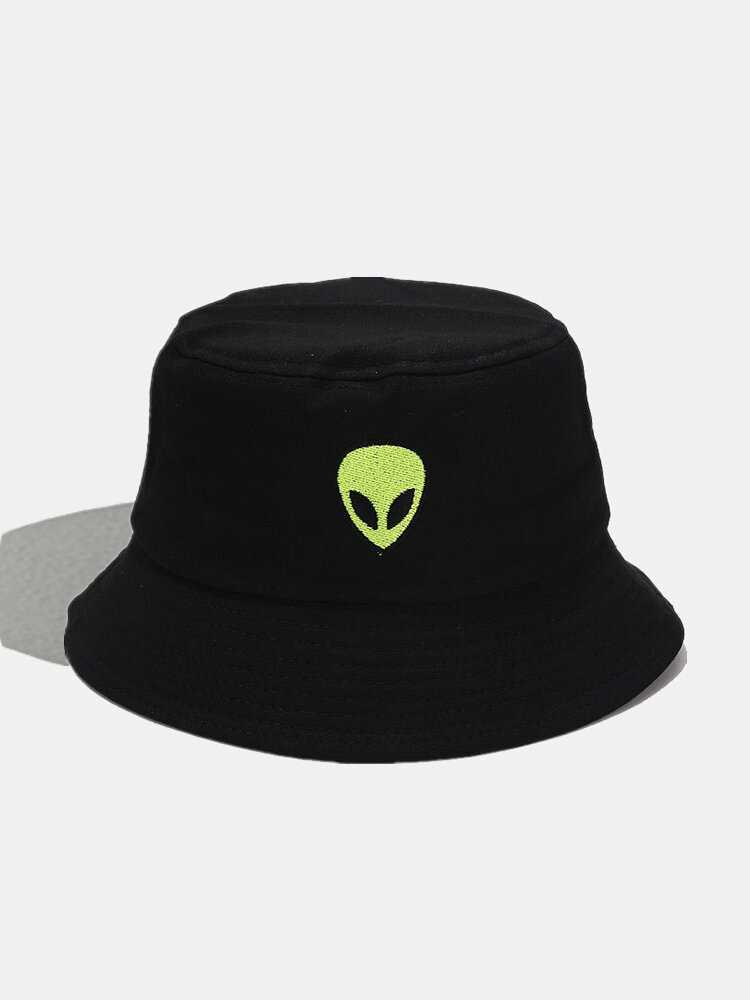 Women & Men Cartoon Alien Pattern Casual Soft Outdoor All-match Bucket Hat