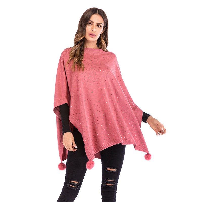 Women's Large Size Bat Sleeve Cloak Sweatshirts